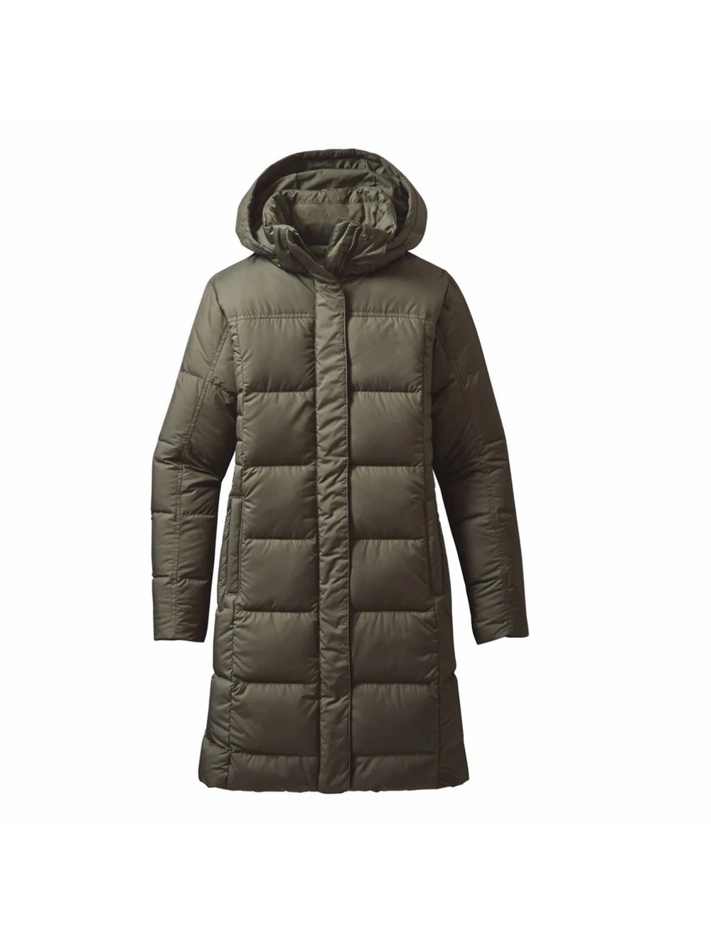 PATAGONIA Industrial Green W's Down With It Parka Coat, Size MEDIUM - Picture 1 of 8